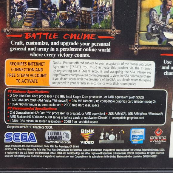 Total War Shogun 2 Limited Edition Turn-based Strategy Sega PC-WIN Video Game - Picture 4 of 6
